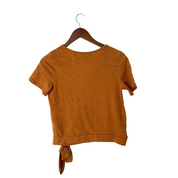 Code Mode faux wrap side tie mustard yellow size small - Picture 2 of 2